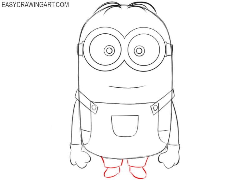 how to draw minion easily
