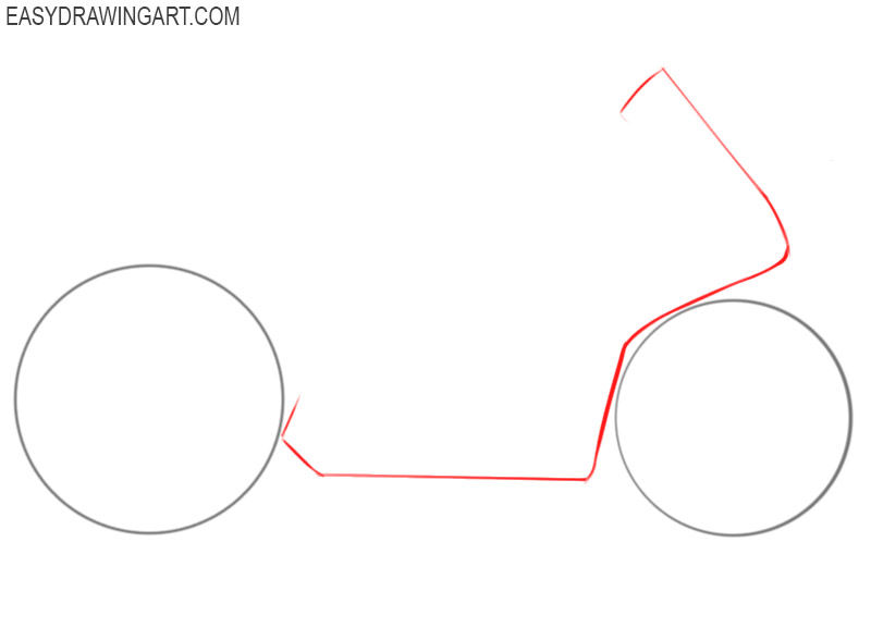 how to draw a motorcycle easy step by step