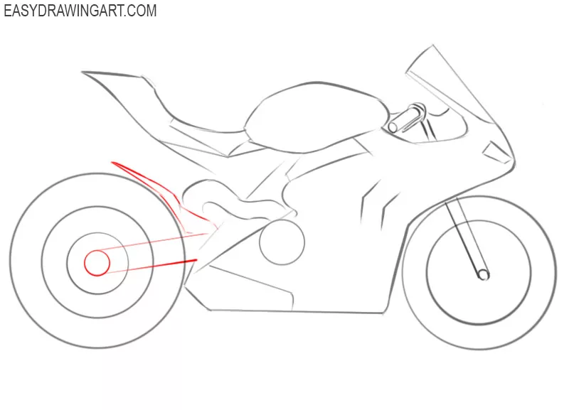 how to draw a cute motorcycle