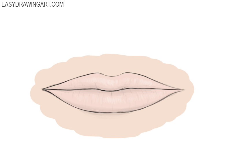 How to draw lips