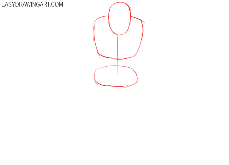 how to draw a mummy step by step