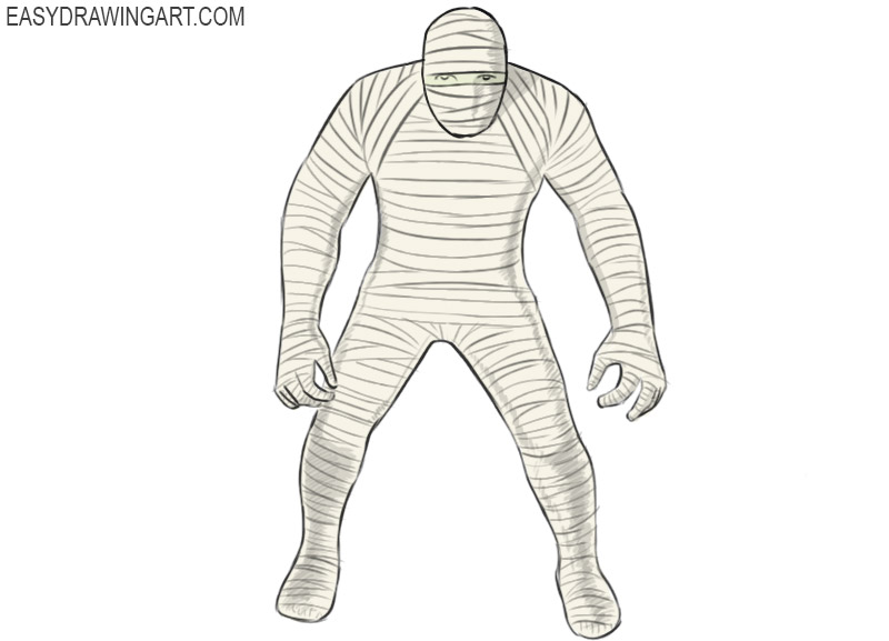 How to Draw a Mummy Easy Drawing Art