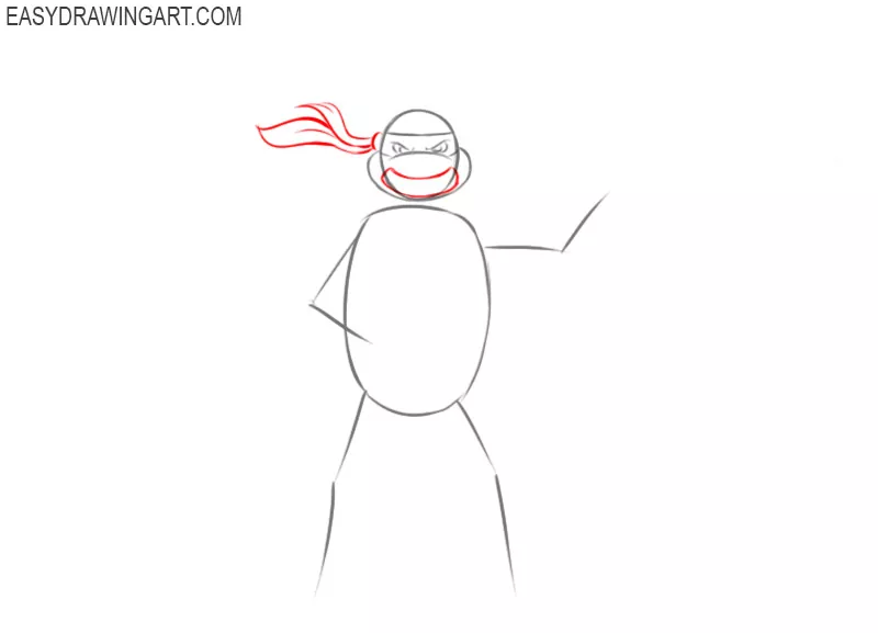 How to draw Teenage Mutant Ninja Turtles easy