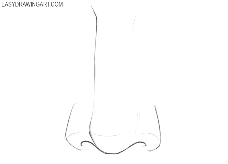 Nose drawing tutorial