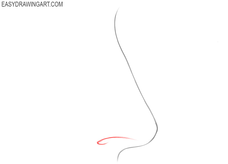 How to sketch a nose