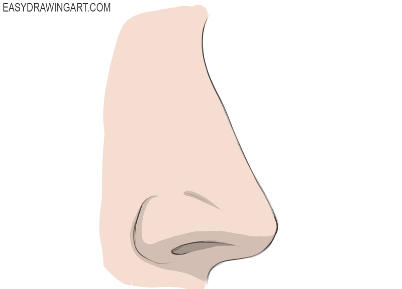 How to draw a nose