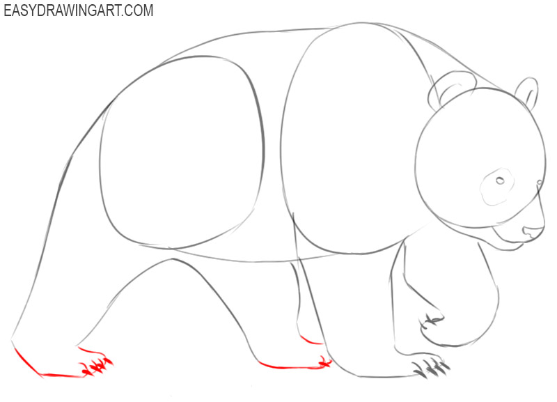 how to draw a panda cartoon step by step