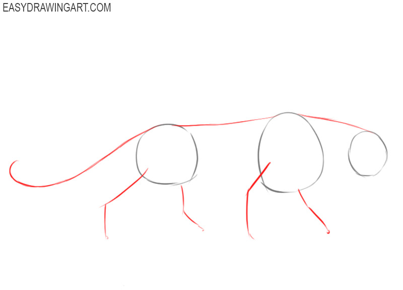 how to draw a panther easy