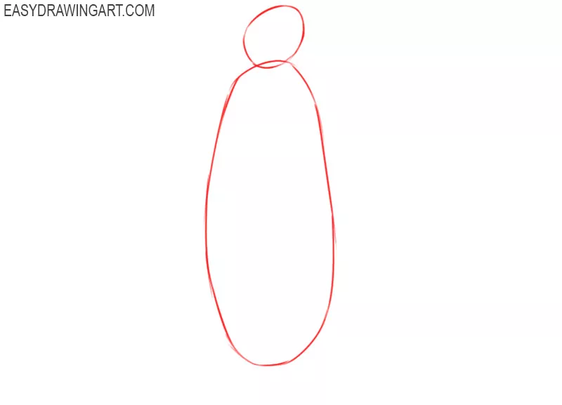how to draw a penguin easy