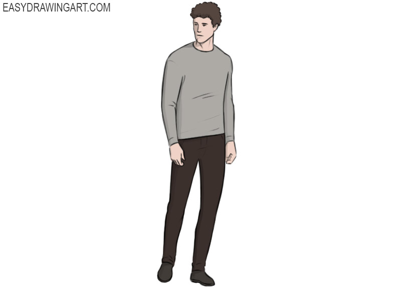 How to draw a person