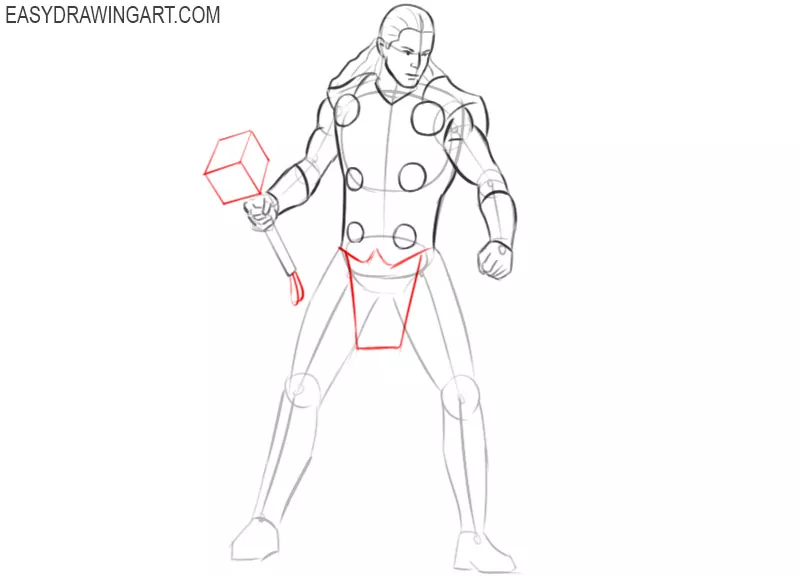 how to draw a picture of thor