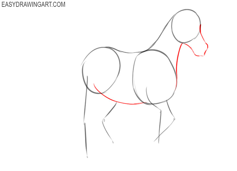 how to draw a cartoon horse running