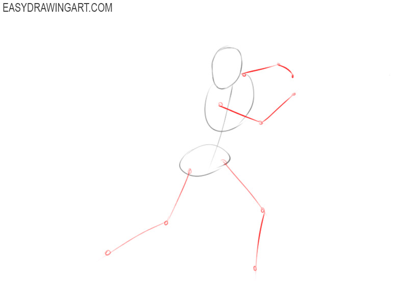 how to draw a simple baseball player