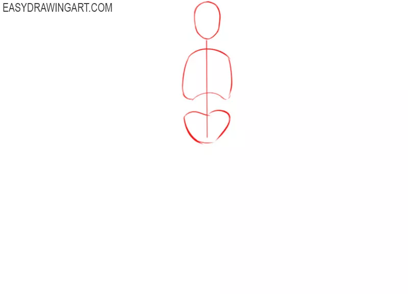 how to draw a skeleton easy