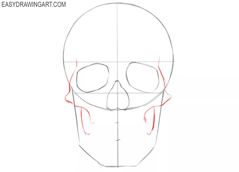 how to draw a skull basic 