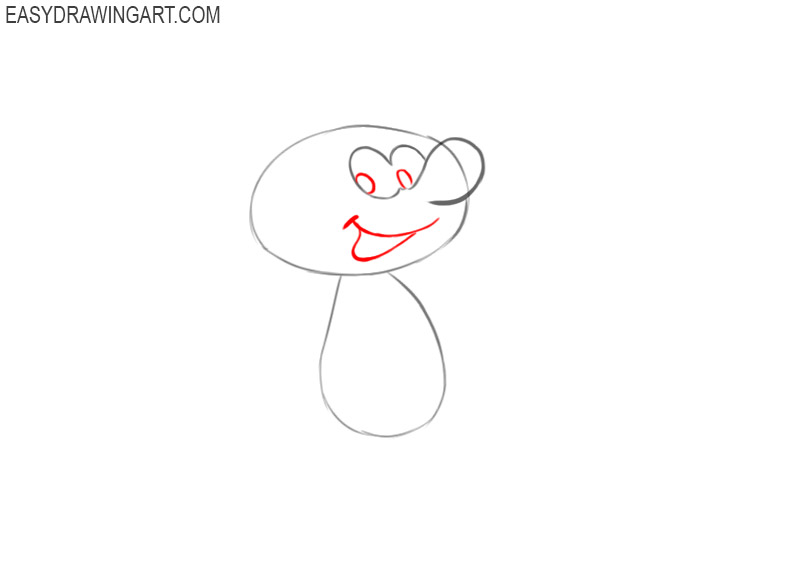 how to draw a smurf step by step easy