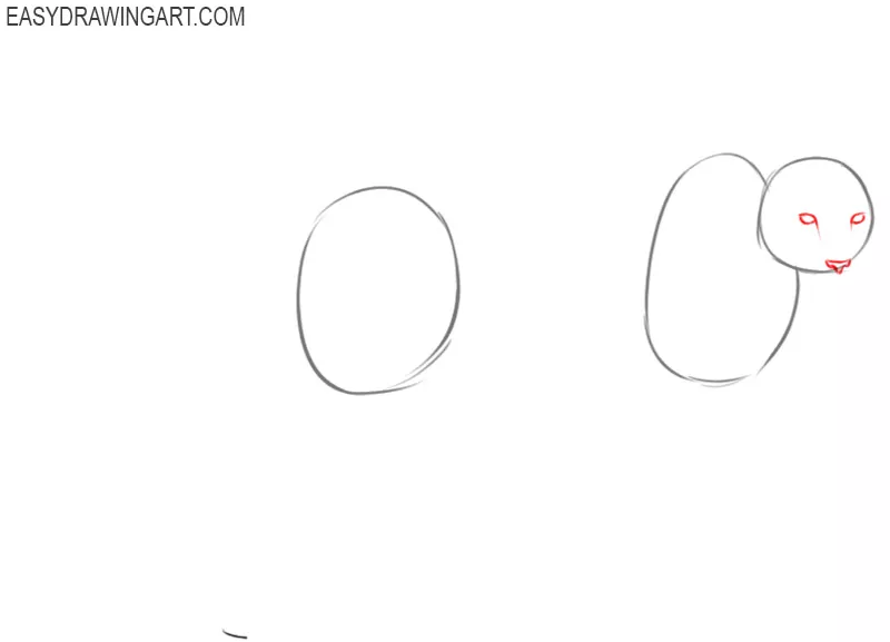 how to draw a snow leopard easy