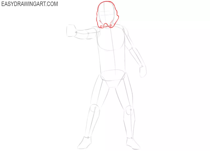 how to draw a stormtrooper easy