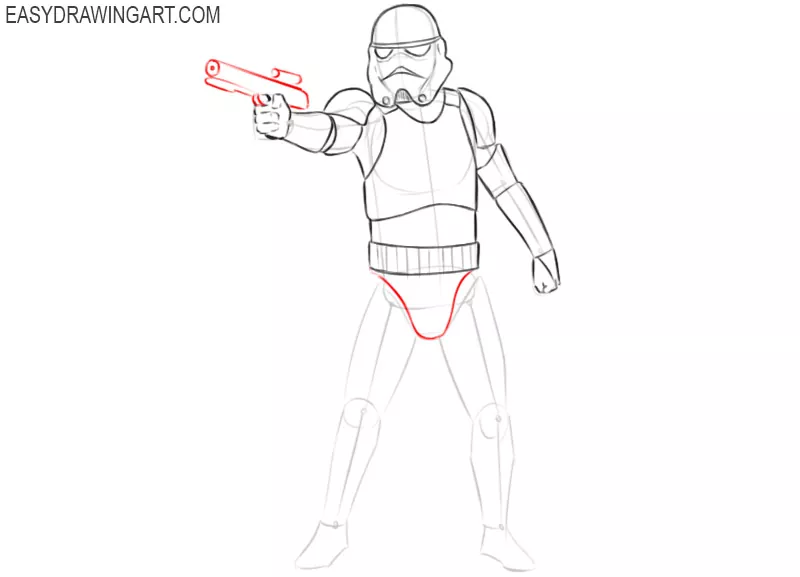 how to draw a stormtrooper from star wars