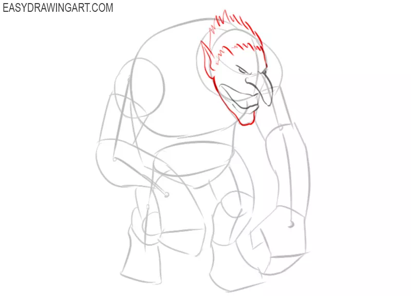 troll drawing pictures