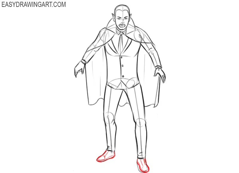 vampire drawing simple