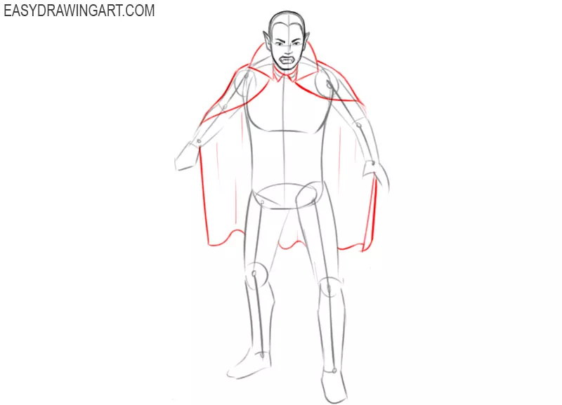 how to draw a picture of vampire