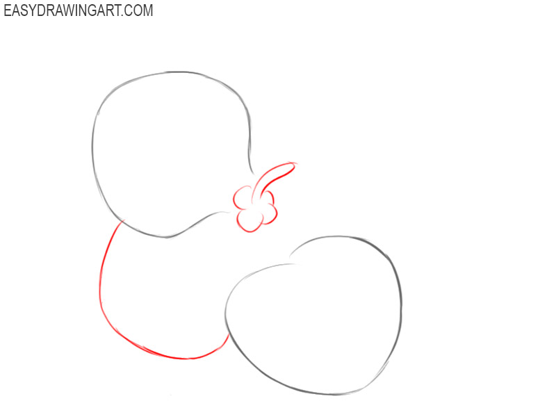 how to draw a violet step by step