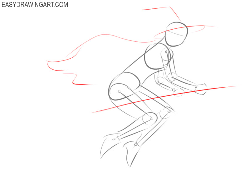 how to draw a witches broom
