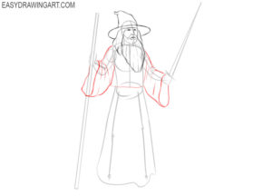 How to Draw a Wizard - Easy Drawing Art