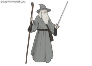How to draw a wizard