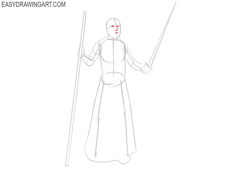 how to draw a cute wizard