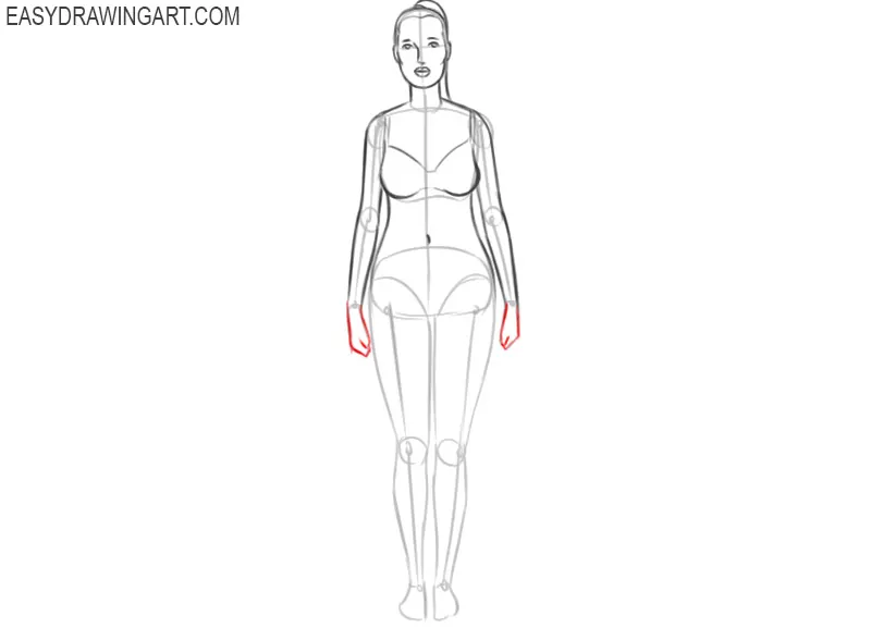 how to draw a woman body ea
