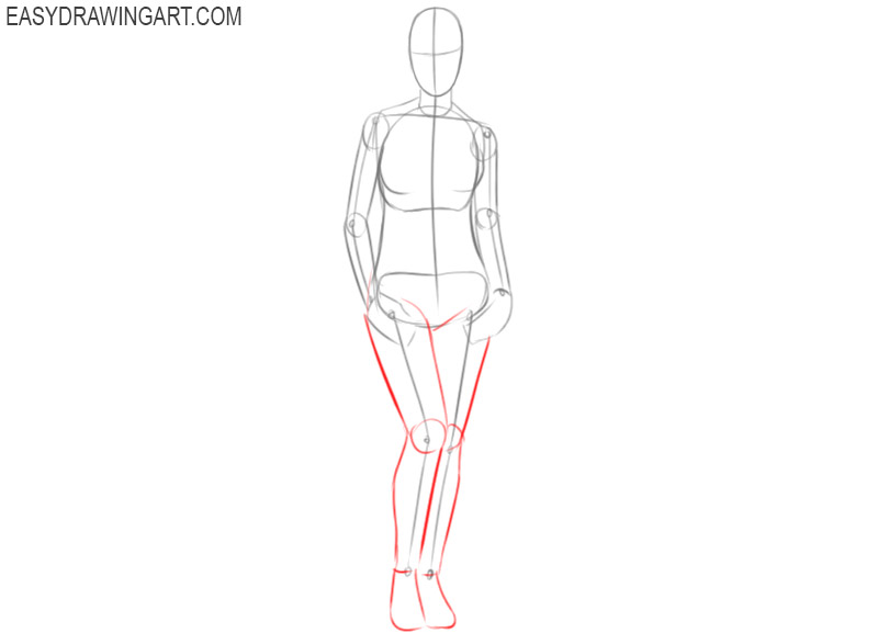 how to draw a woman easily
