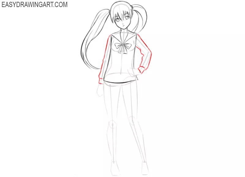 how to draw an anime little girl step by step