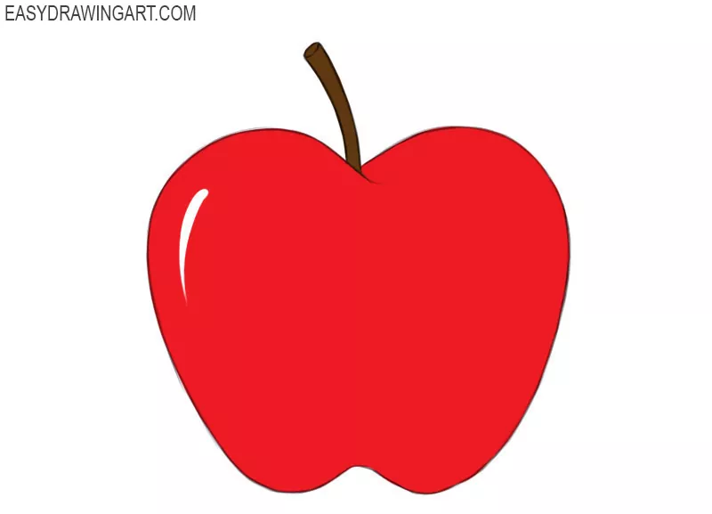 How to draw an apple