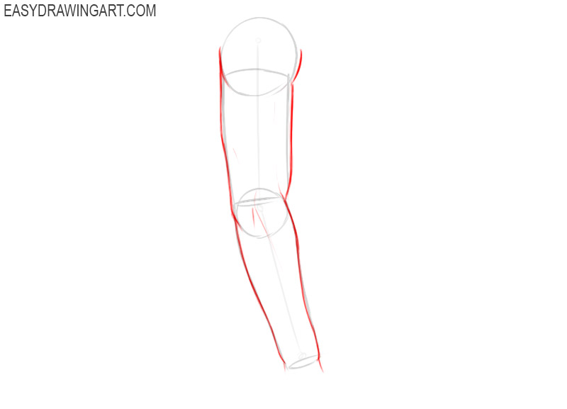 How to draw arms step by step