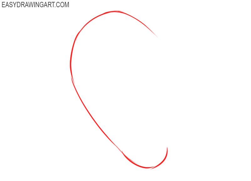 How to draw ears easy