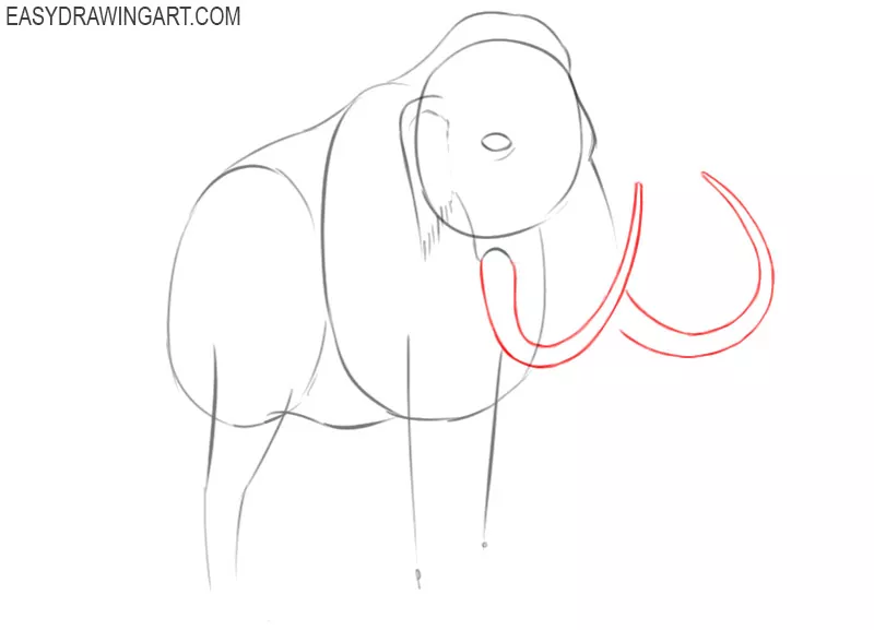 how to draw an easy mammoth