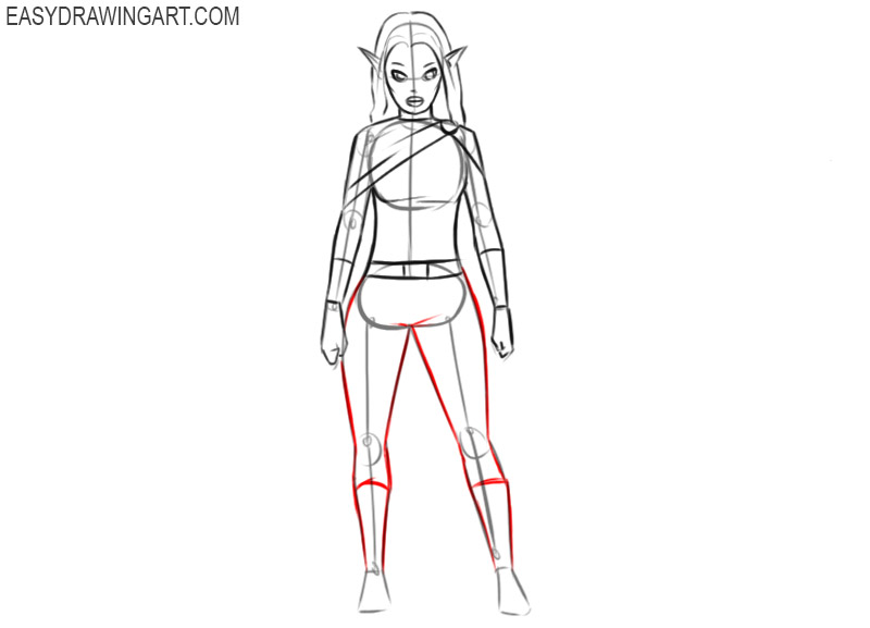 how to draw a cute little elf