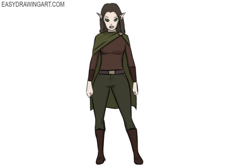 How to draw an elf