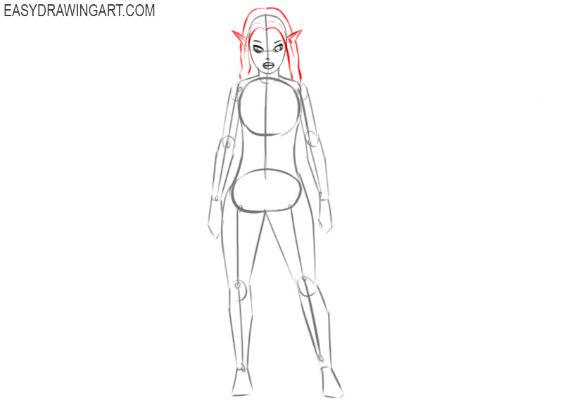 how to draw an elf draw so cute