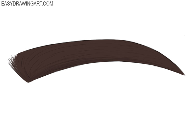 How to draw an eyebrow