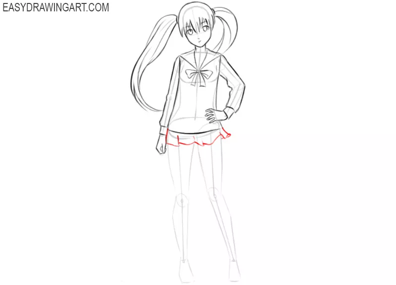 how to draw anime girl pictures 