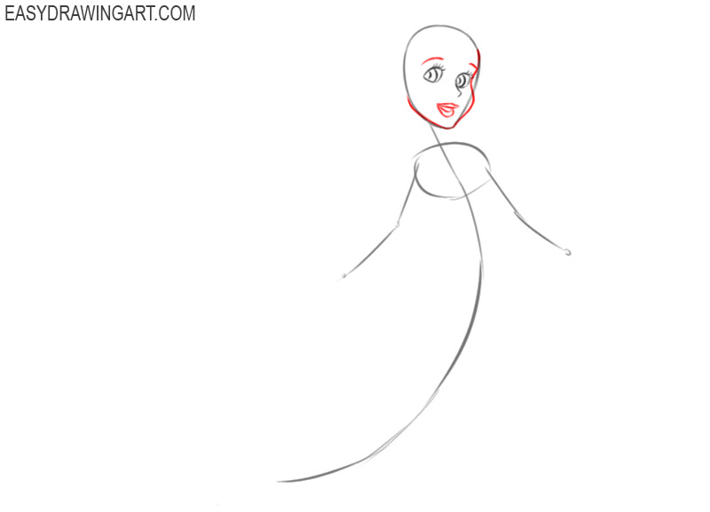 how to draw ariel draw so cute