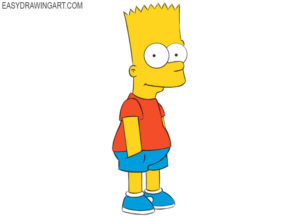 How to draw Bart Simpson