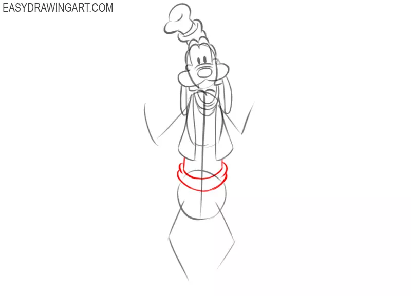 how to draw basic goofy
