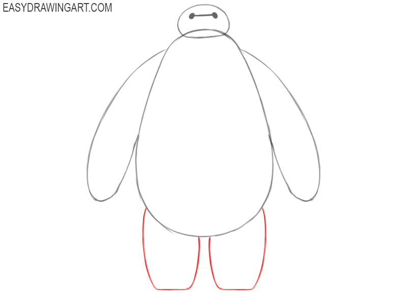 how to draw baymax cute