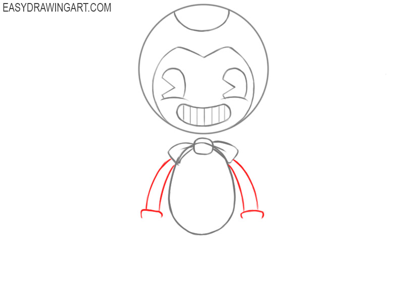 How to draw Bendy's hands