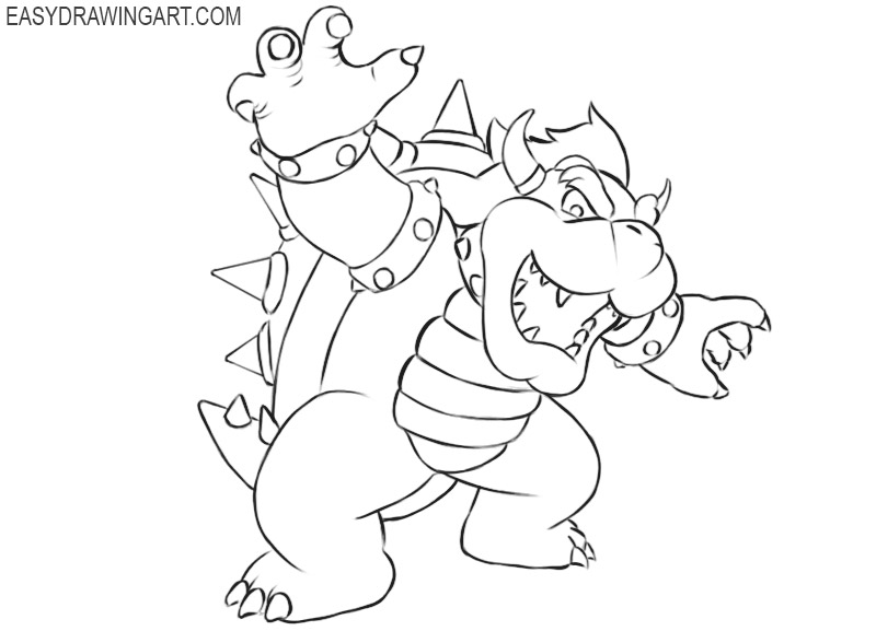 drawing bowser jr 