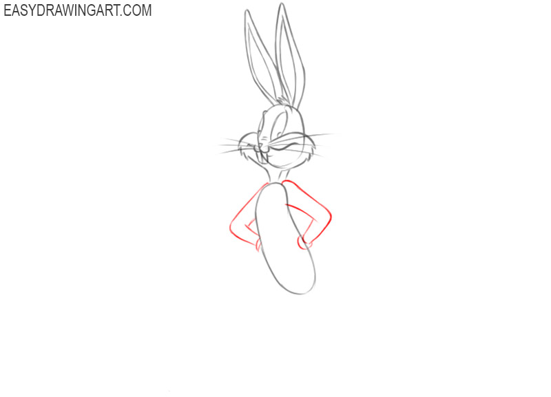 how to draw bugs bunny cartoons 